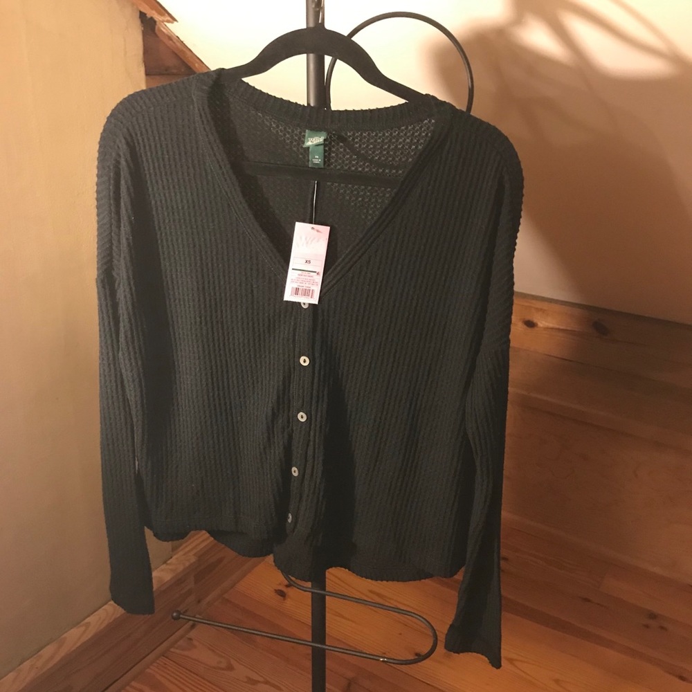 Wild Fable Cable Knit Black Cardigan, NWT, XS